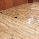 Rénovation parquet salle Archipel à Granville