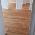 Rénovation plancher en bois couloir